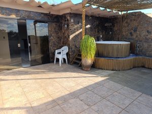 Terraço com banheira